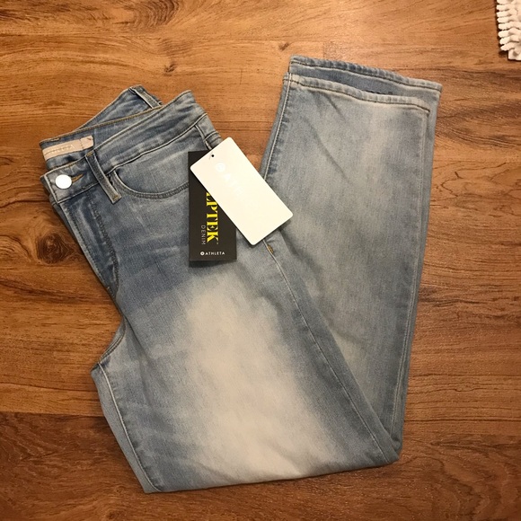 Athleta | Sculptek Slim Straight Jean Agate Wash - Picture 4 of 9